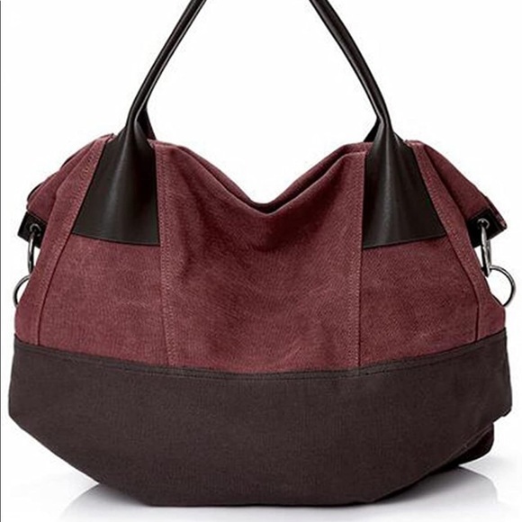 Hot Topic Handbags - NEW✨ Fansela Canvas Hobo Handbag Crossbody Bag Satchel Shopping Bag Casual Style